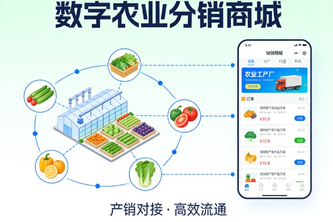 数智农业全域分销 产地直供智慧电商平台